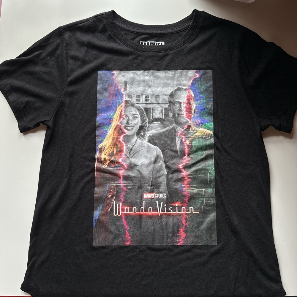 Black WandaVision t shirt